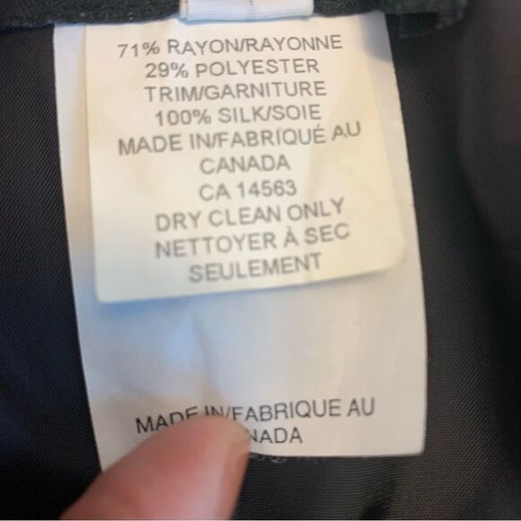 SUNNY Choi vintage black beaded embroidered Satin evening blazer jacket Sz 6 - Picture 9 of 12